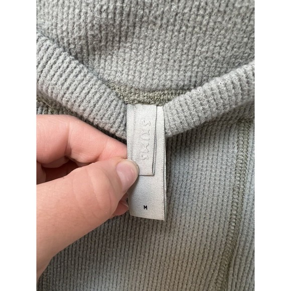 Skims Cotton Ribbed Leggings Size M Green - Picture 4 of 6